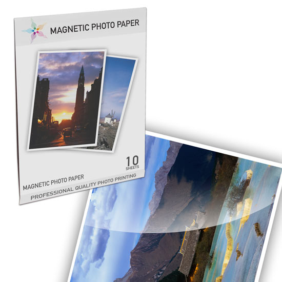 LD Magnetic Photo Paper, 10 Sheet Pack For Inkjet Printers - 4inkjets