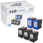 LD Remanufactured Black & Color Ink Cartridges for HP 54 & 22