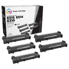 Comp. 5 Pack Black Toners for Dell E310/514dw/515dw (P7RMX)