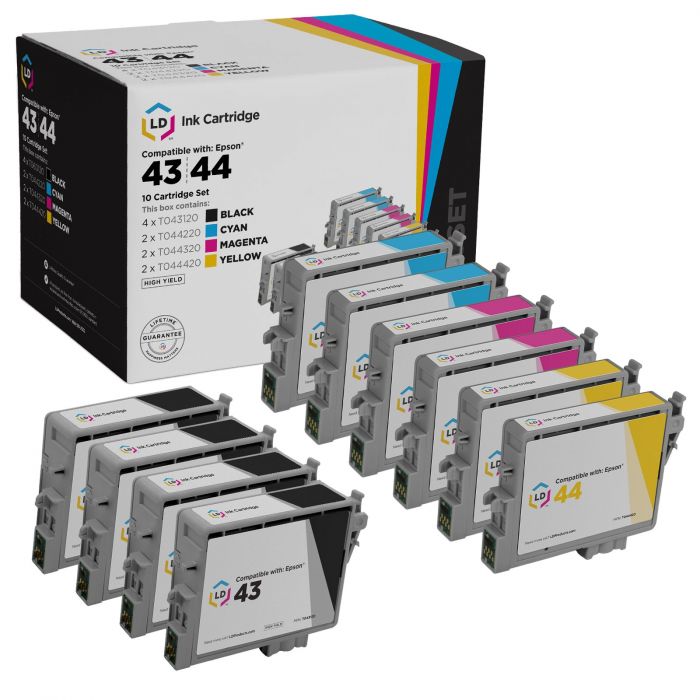 Affordable 10 Cartridge Set For Epson C84 Ink 4inkjets 4233