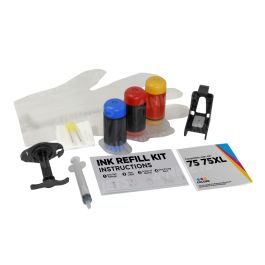 LD Ink Refill Kit for Hewlett Packard 60 & 60XL, Black - 4inkjets