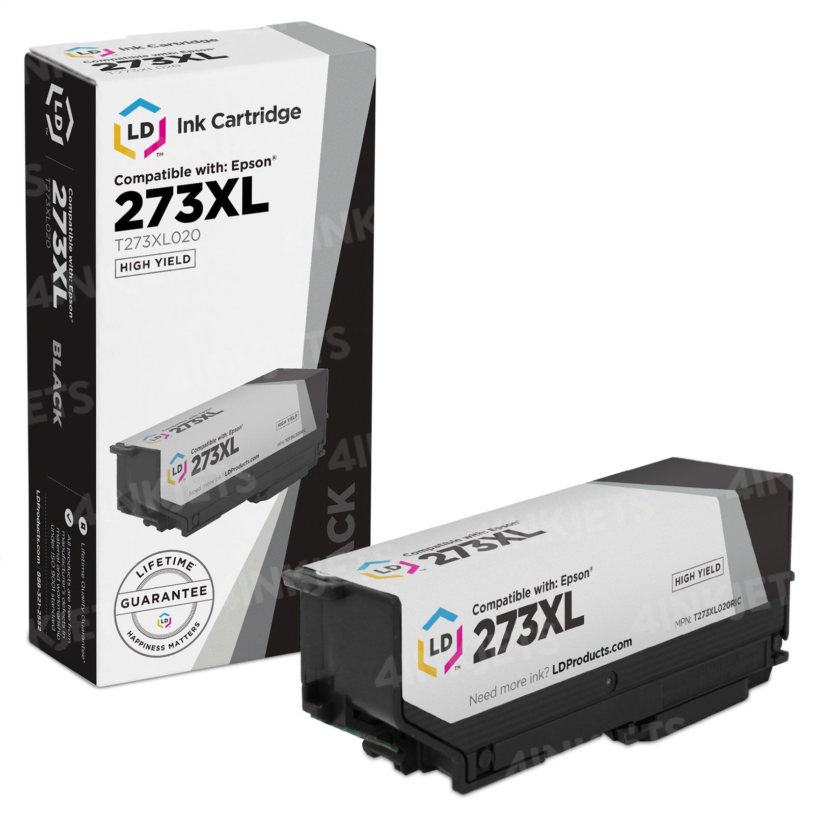 Epson T273 T273XL120 Cartouche d'encre noire photo compatible pour  Expression Premium XP-520/XP-600/XP-610/XP-620/XP-800/XP-810/XP-820  Small-in-One