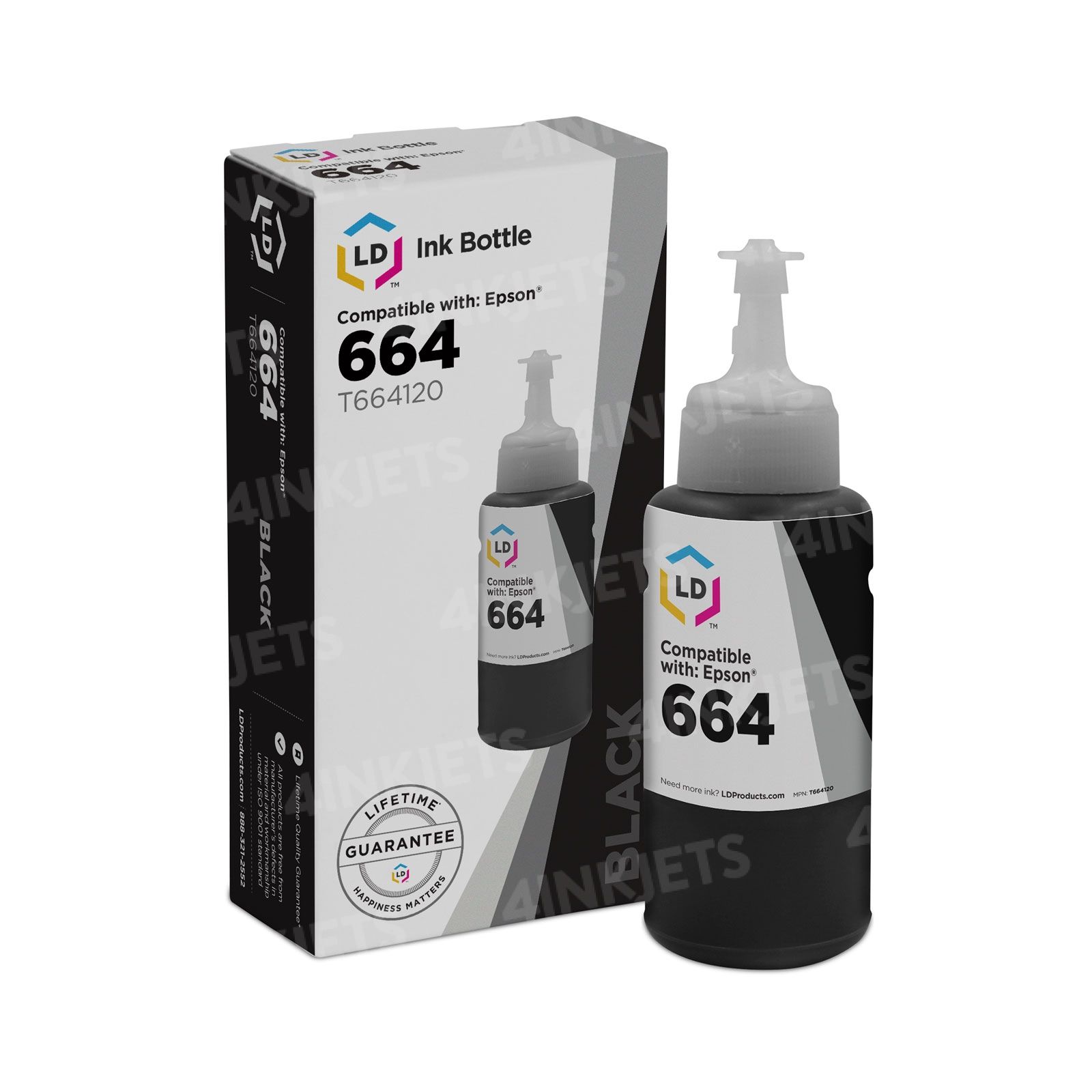 664 EcoTank Black Ink Bottle