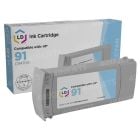 LD Remanufactured C9470A / 91 Light Cyan Ink for HP