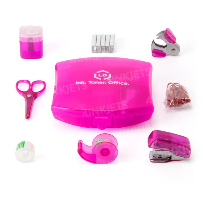 LD Pink Mini Office Supply Kit - 4inkjets