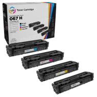 Compatible Canon 067 H High Yield Toner Set of 4 (Bk/C/M/Y)